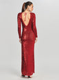 Alexa Sequin Crochet Dress
