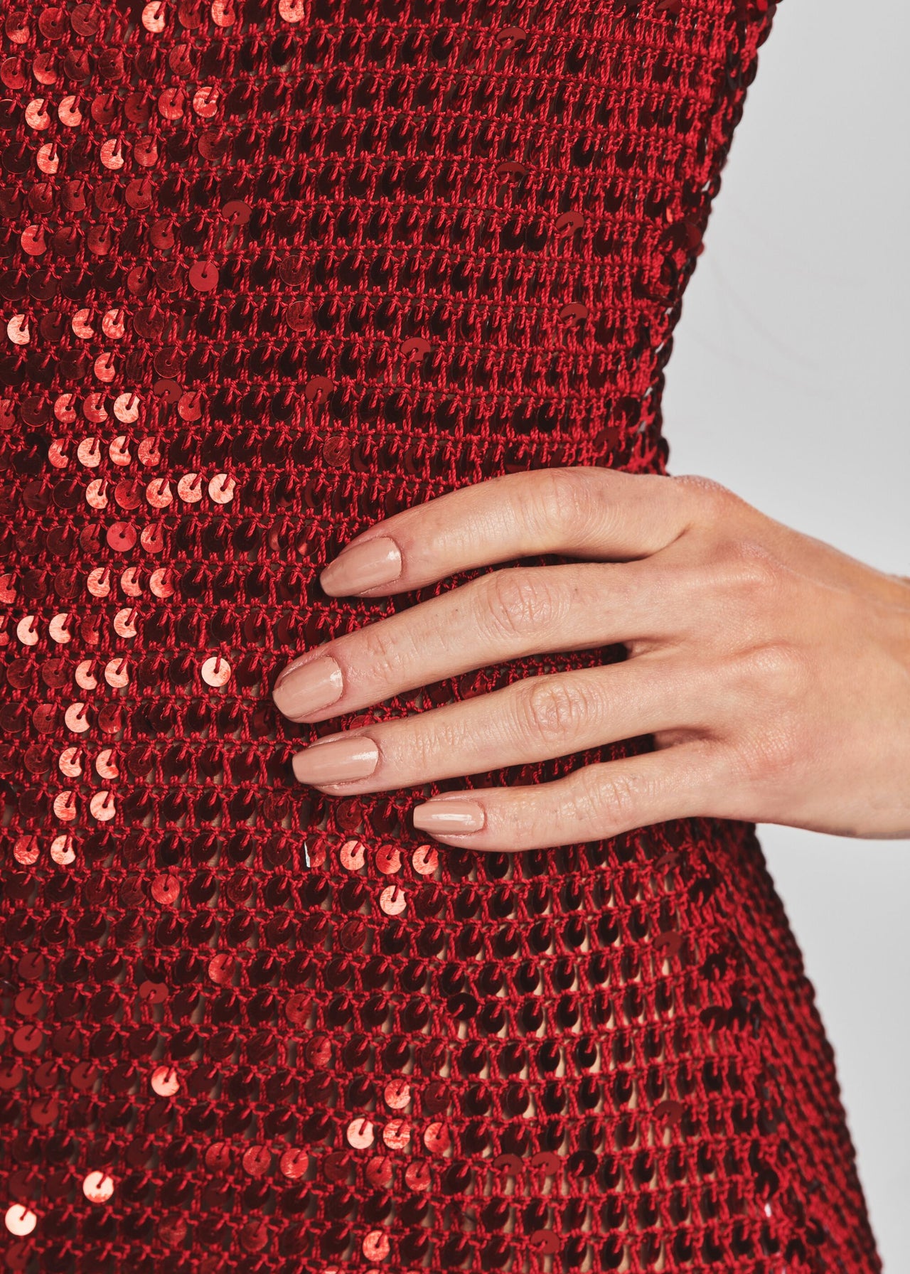 Alexa Sequin Crochet Dress