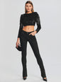 Cindy Coated Denim Jean