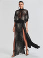 Lilo Embellished Silk Chiffon Dress