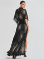 Lilo Embellished Silk Chiffon Dress