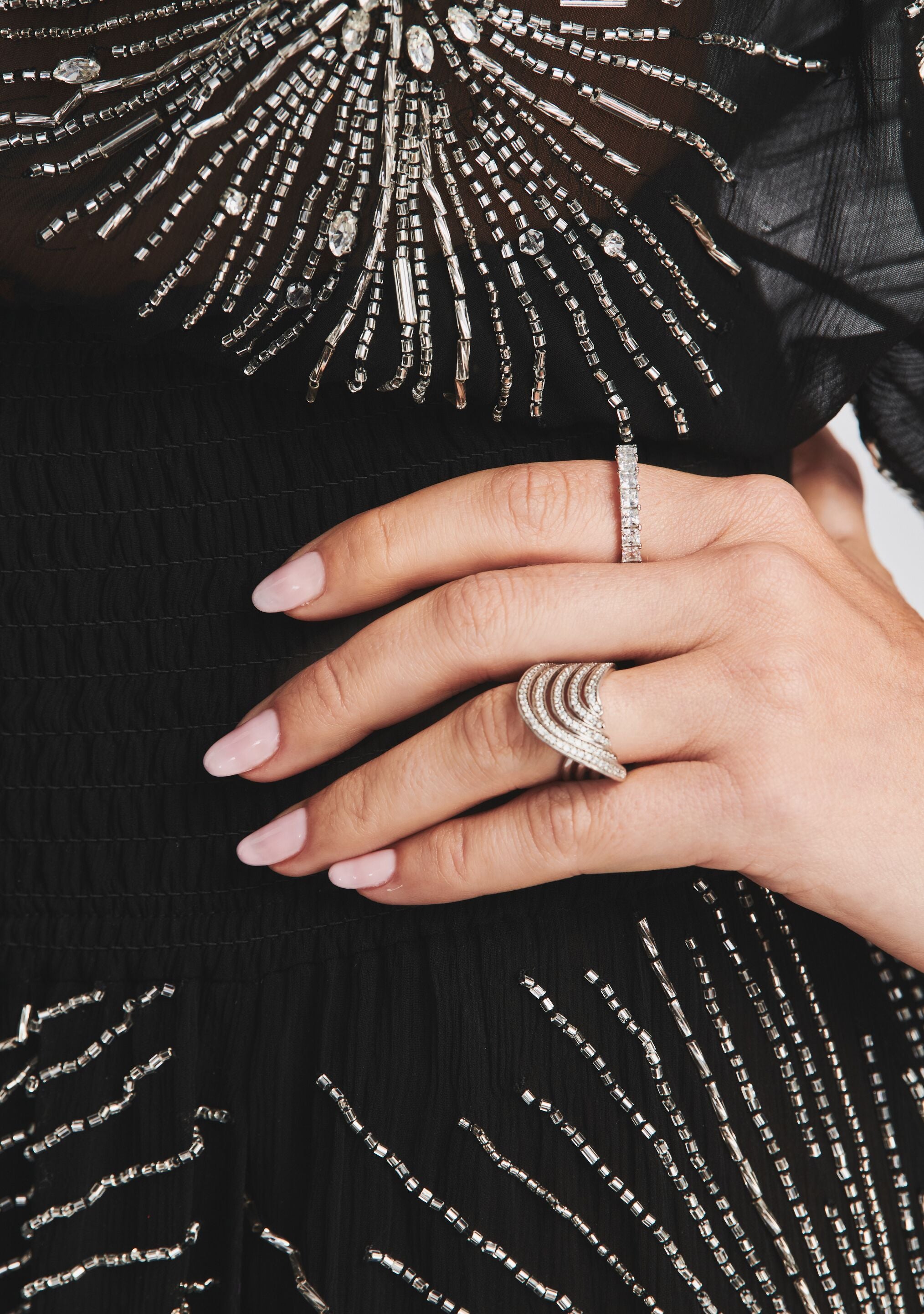 Shimmering phoenix online feather statement ring