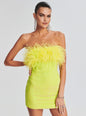 Torin Sequin Feather Dress