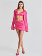 Sapo Silk Mini Skirt