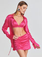 Sapo Silk Mini Skirt