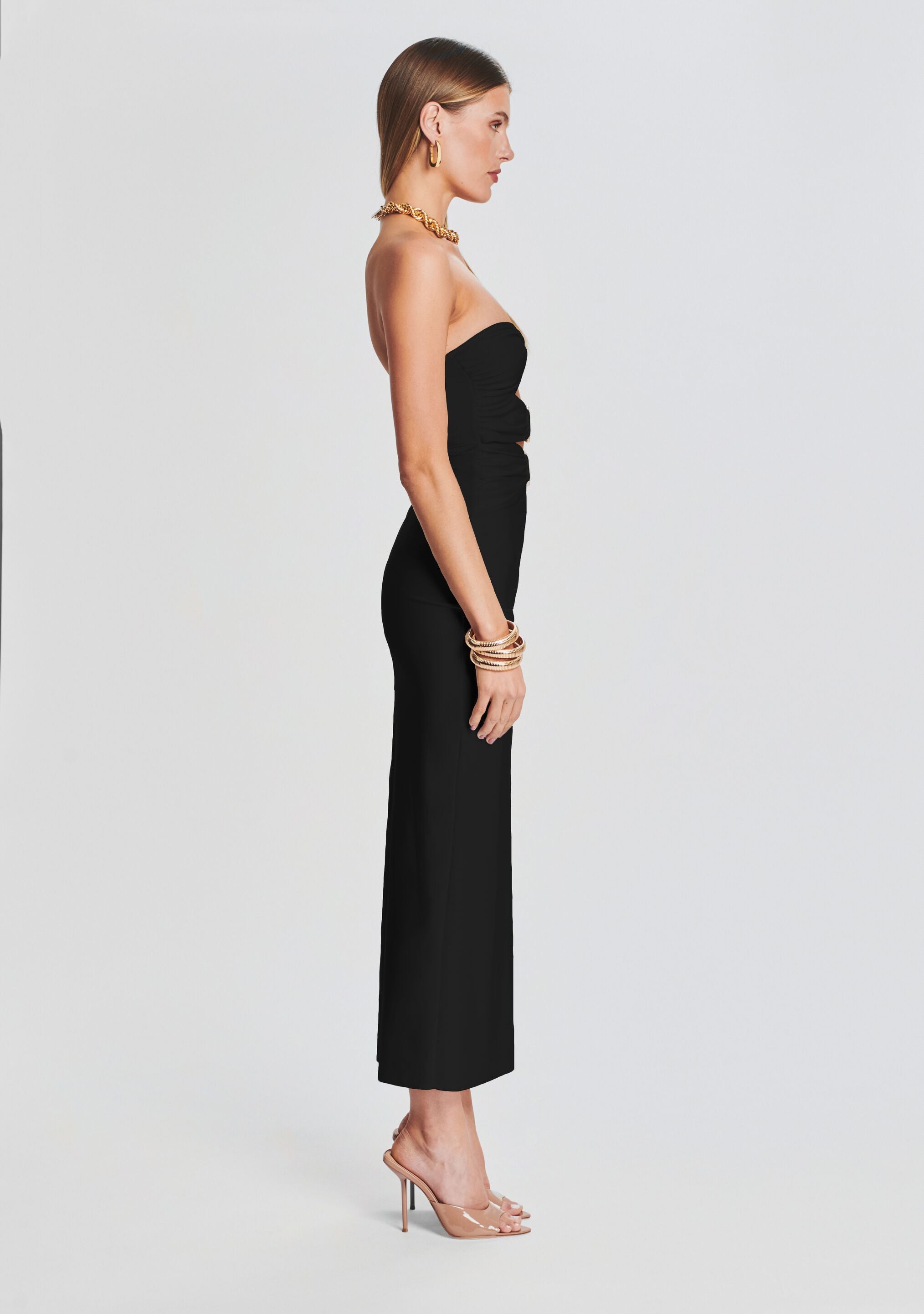 Lily Lycra Maxi Dress – Retrofete