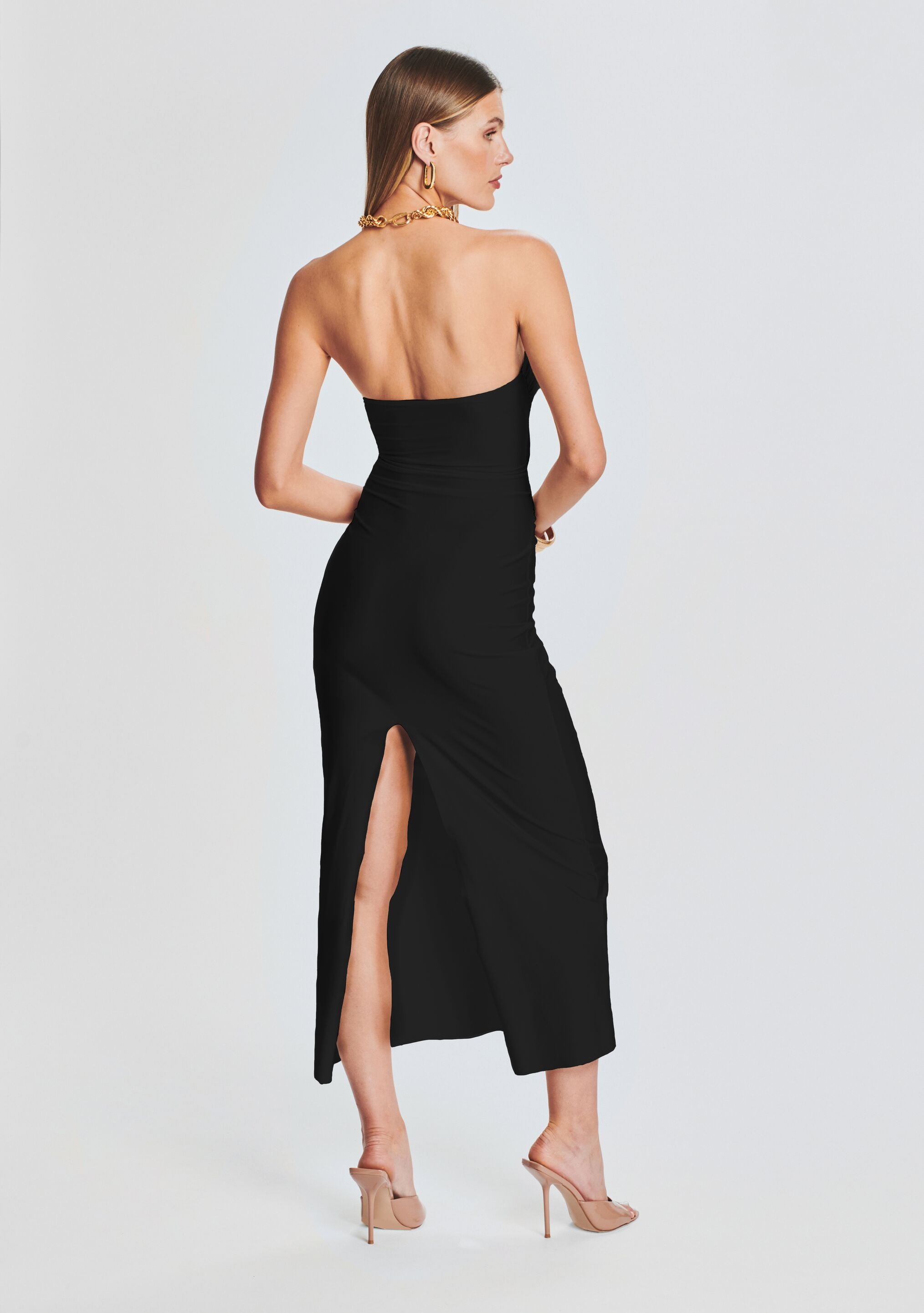 Lily Lycra Maxi Dress – Retrofete