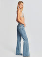 Moore Mid Rise Flare Crystal Embellished Jean
