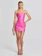 Vesta Embellished Leather Dress