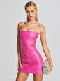 Vesta Embellished Leather Dress