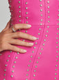 Vesta Embellished Leather Dress