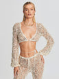 Vera Sequin Crochet Top
