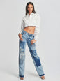 Heidi Straight Leg Patch Jean