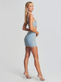 Daisy Embellished Denim Skirt