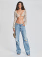 Vera Sequin Crochet Top