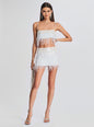 August Feather Sequin Top