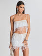 August Feather Sequin Top