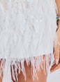 Athana Sequin Feather Skirt