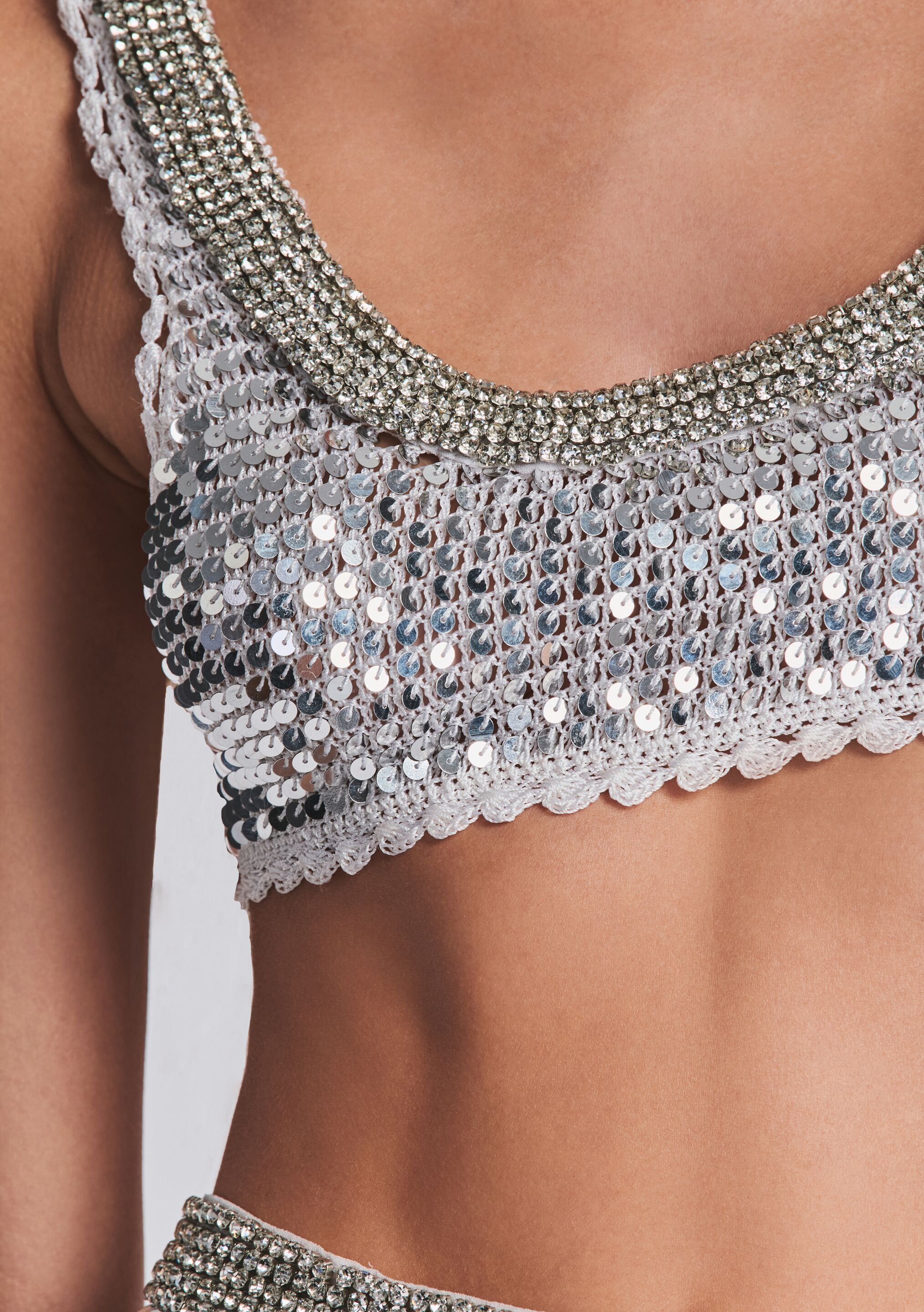 Zed Sequin Crochet Top – Retrofete Zed Sequin Crochet Top – Retrofete
