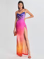 Alyssa Ombre Silk Dress