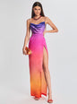 Alyssa Ombre Silk Dress