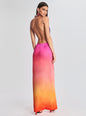 Alyssa Ombre Silk Dress