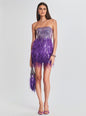 Anastasia Sequin Feather Dress