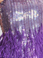 Anastasia Sequin Feather Dress