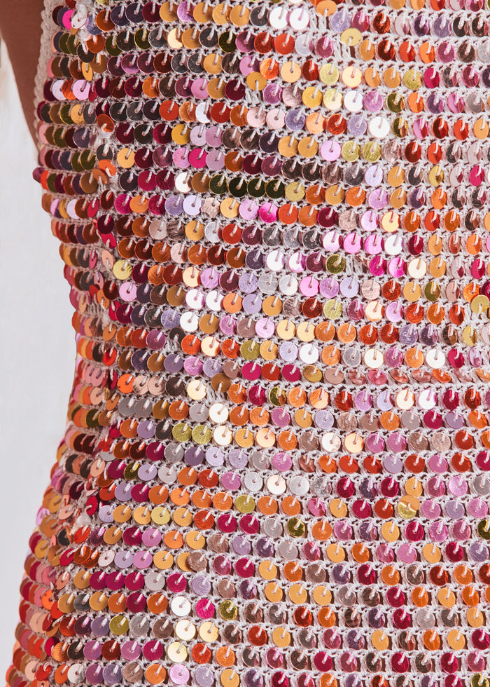Trixie Sequin Crochet Dress