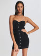 Raquel Strapless Denim Dress