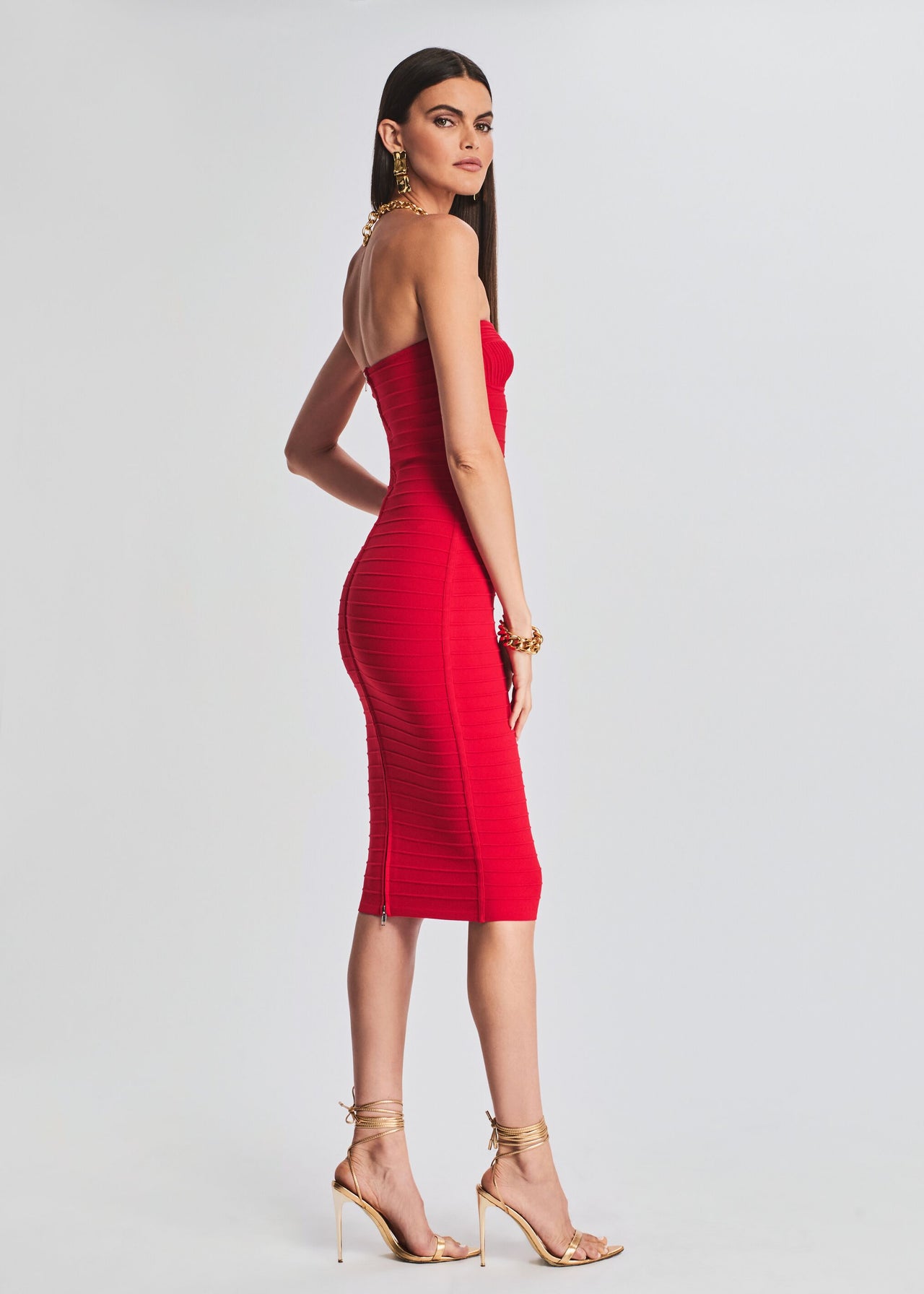 red bandage dress Khandie Bandage Knit Dress – Retrofete