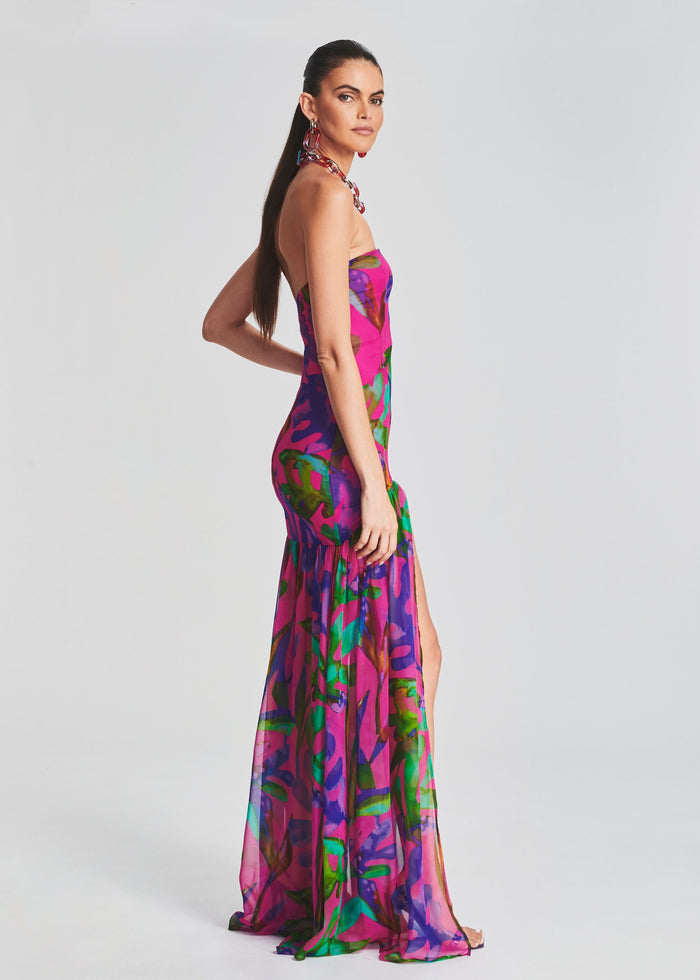 Nicole Slip Cotton with Silk Organdy Ruffle main image 0