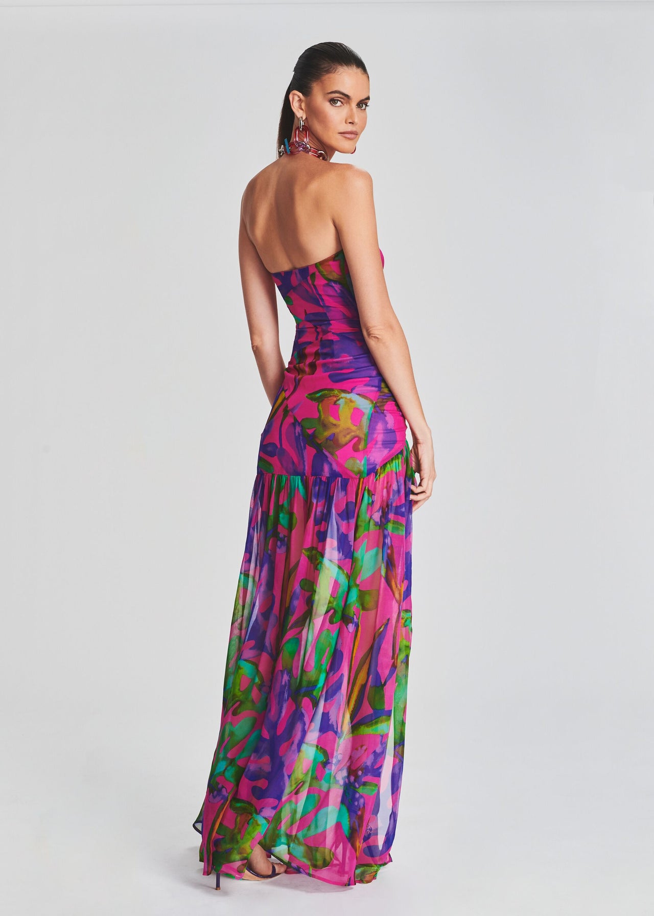 Nicole Silk Chiffon Dress – Retrofete