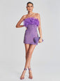 Torin Sequin Feather Dress