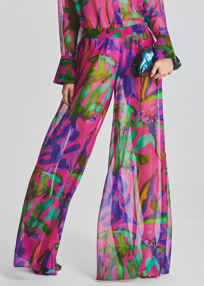 Zeca Silk Chiffon Pant