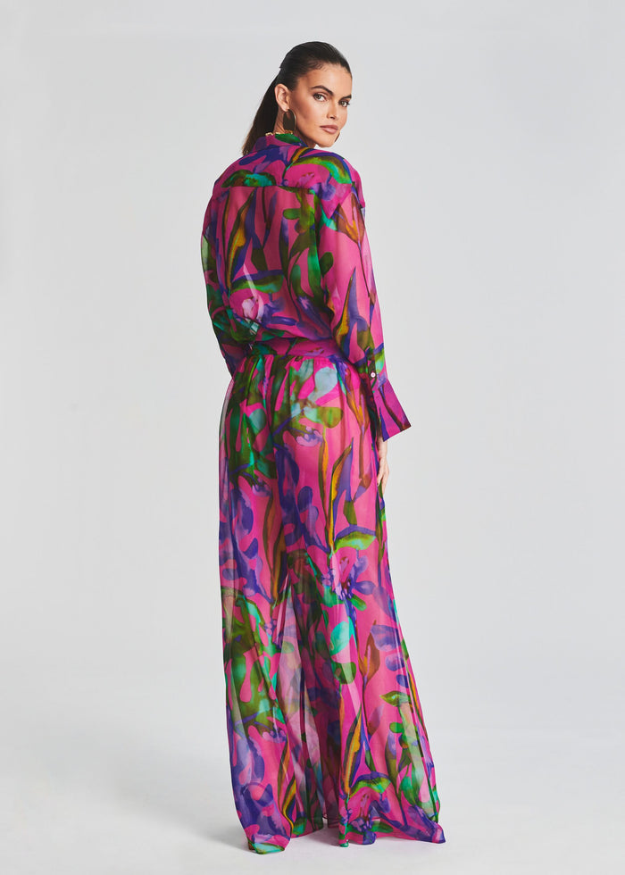 Zeca Silk Chiffon Pant