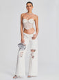 Margery Embellished Bustier Top