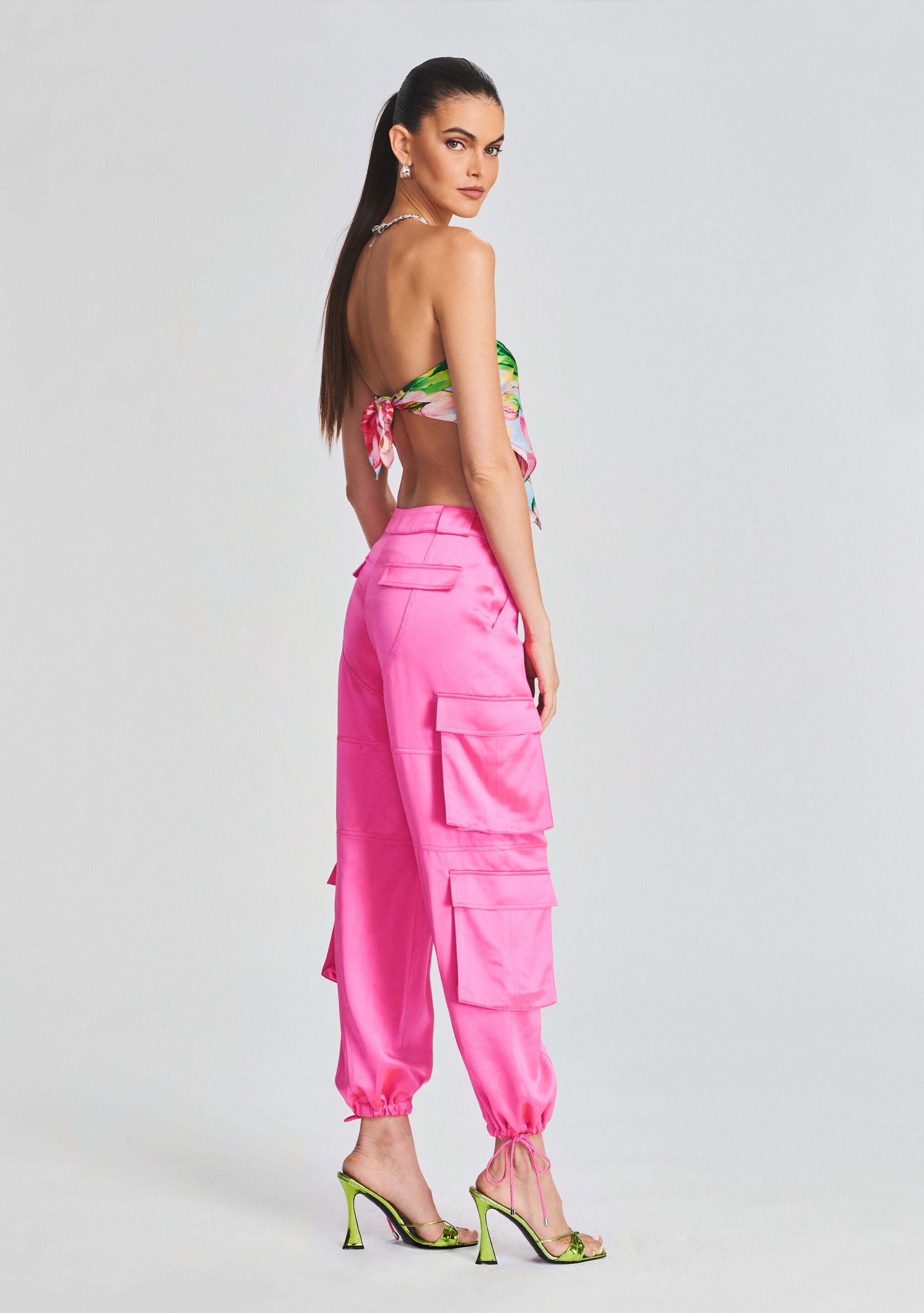 Buy Men's Pink Oversized Polyester Cargo Pocket Trackpants for Men Online  at Bewakoof