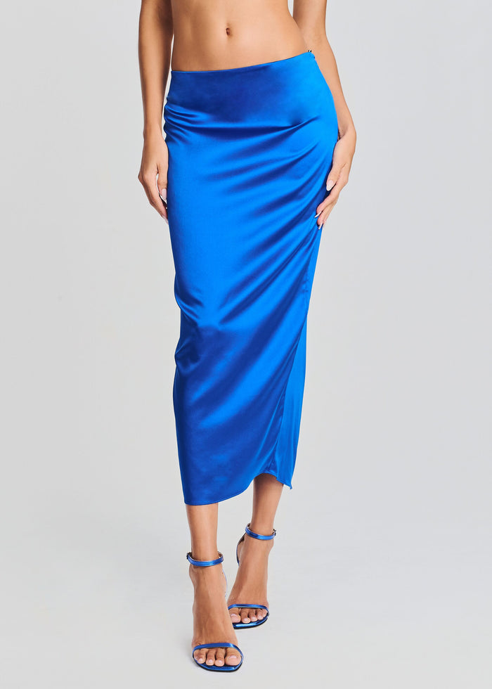 Julian Silk Midi Skirt
