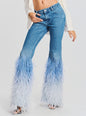 Moore Mid Rise Flare Feather Jean