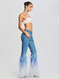Moore Mid Rise Flare Feather Jean