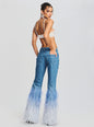 Moore Mid Rise Flare Feather Jean