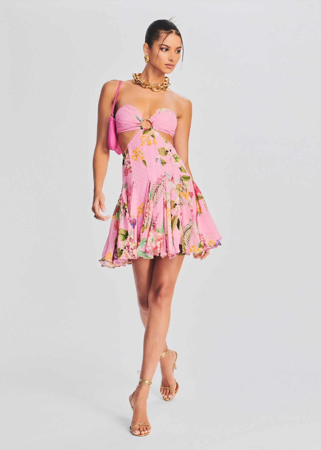 rue 21 short dresses Rue 21 Strapless Formal Short Dress, White, Beige, Lace on top, Built in Bra