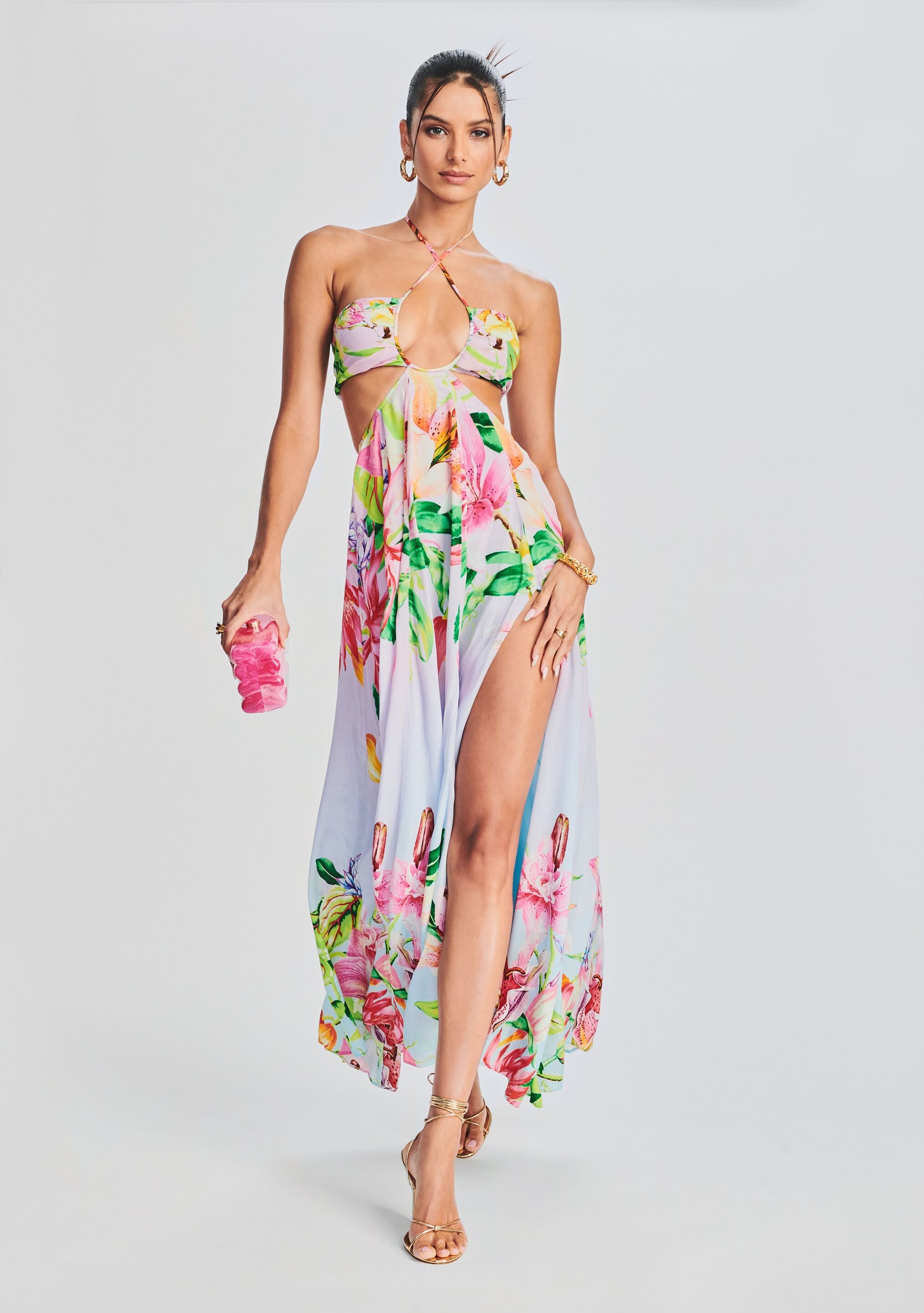 Sandy embroidered cape maxi store