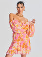 Auril Pink Short Dress