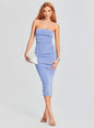 Martha Strapless Midi Dress