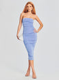 Martha Strapless Midi Dress