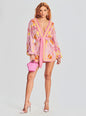 Gabrielle Sequin Floral Robe