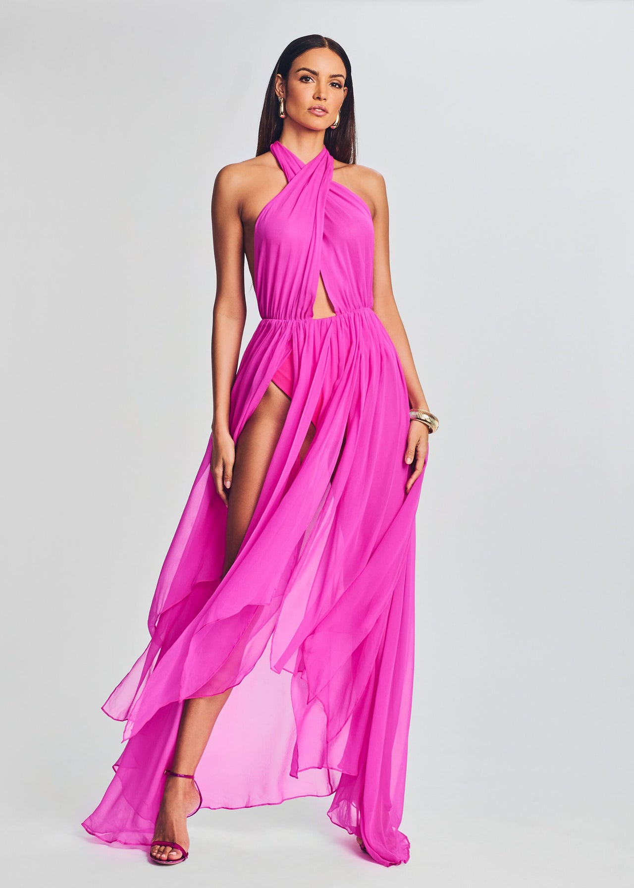 Ina Silk Chiffon Dress Retrofete Ina Silk Chiffon Dress Retrofete