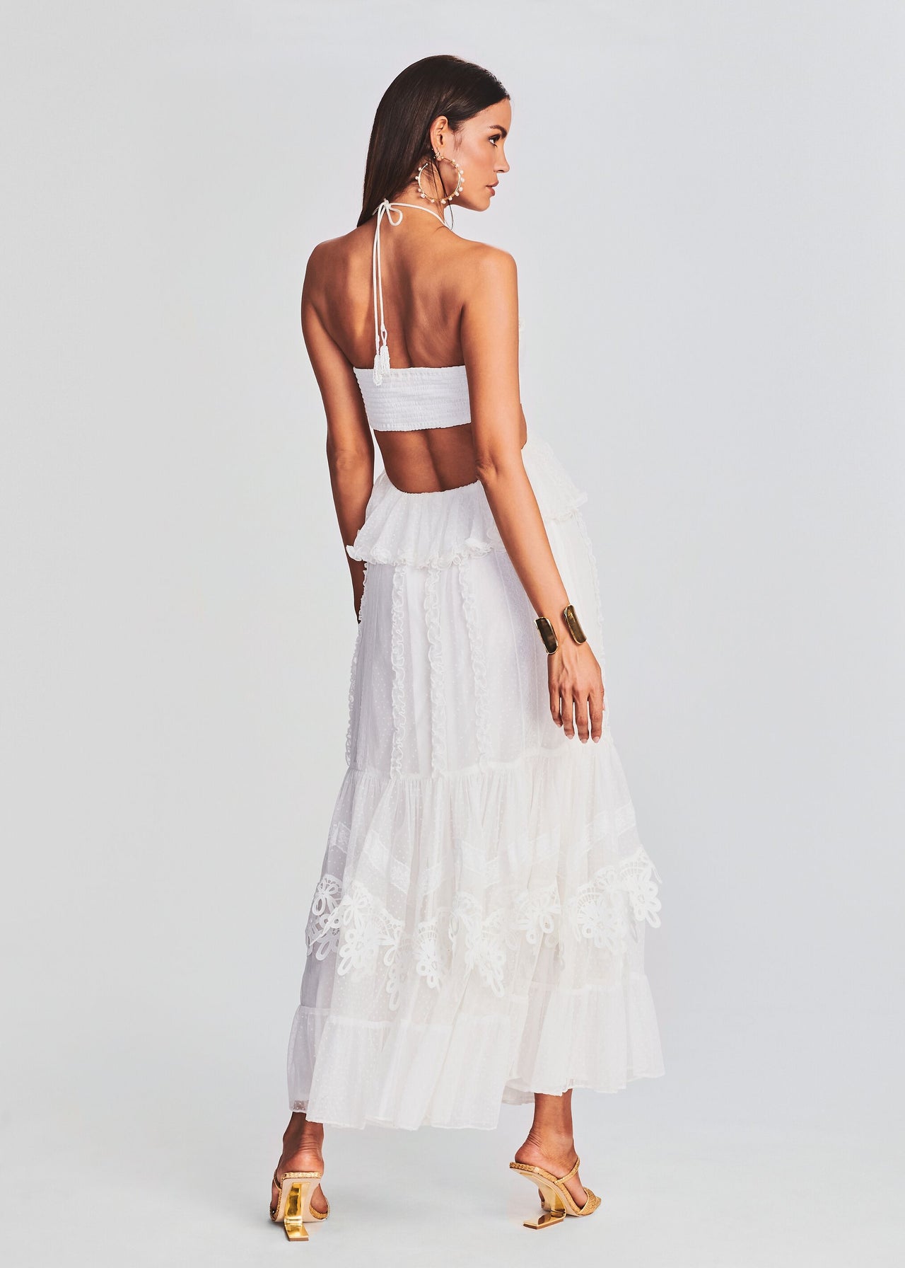 ame maxi dress Ame Long Maxi Dress in White